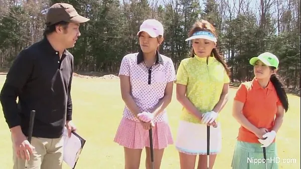Najlepšia Asian teen girls plays golf nude jemná trubica