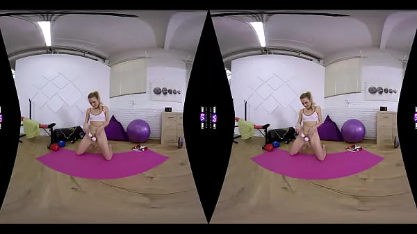 En iyi SexLikeReal-Morning Pussy Workout In Gym 180VR 60 FPS TMW VR İnce Tüp