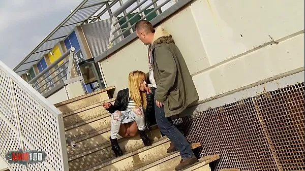Best Public blowjob while peeing and outdoor fucking with dulce Chiki fine Tube