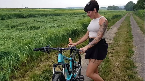 Best Premiere! Bicycle fucked in public horny fine Tube