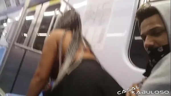 Najlepšia Taking a quickie inside the subway - Caah Kabulosa - Vinny Kabuloso jemná trubica