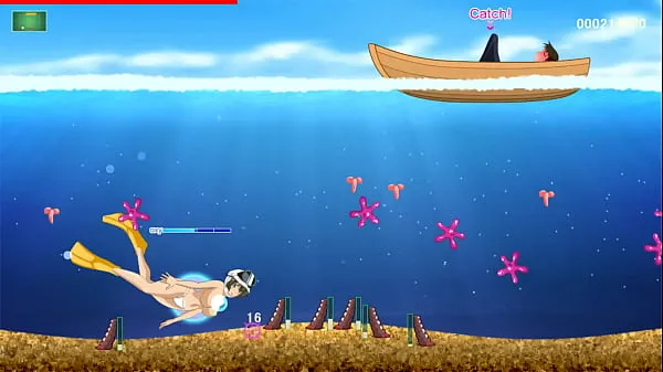 Paras Amakorium [PornPlay Hentai game] Ep.1 Top less bikini diving to make him cum more than 6 times hieno putki