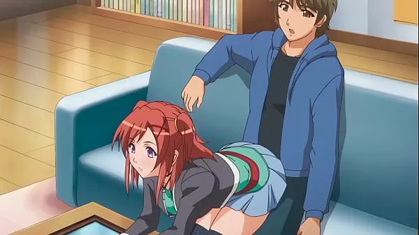A legjobb step Brother gets a boner when step Sister sits on him - Hentai [Subtitled finom cső