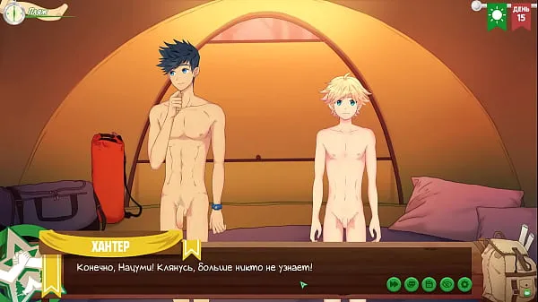 Best Game: Friends Camp. Episode 14. Conversation with Hunter (Russian voice acting fine Tube